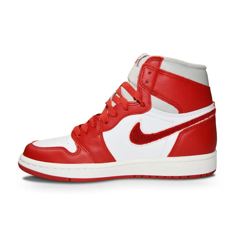 Women Nike Air Jordan 1 Retro High OG - DJ4891 061- Lt Iron Ore Varsity Red Sail