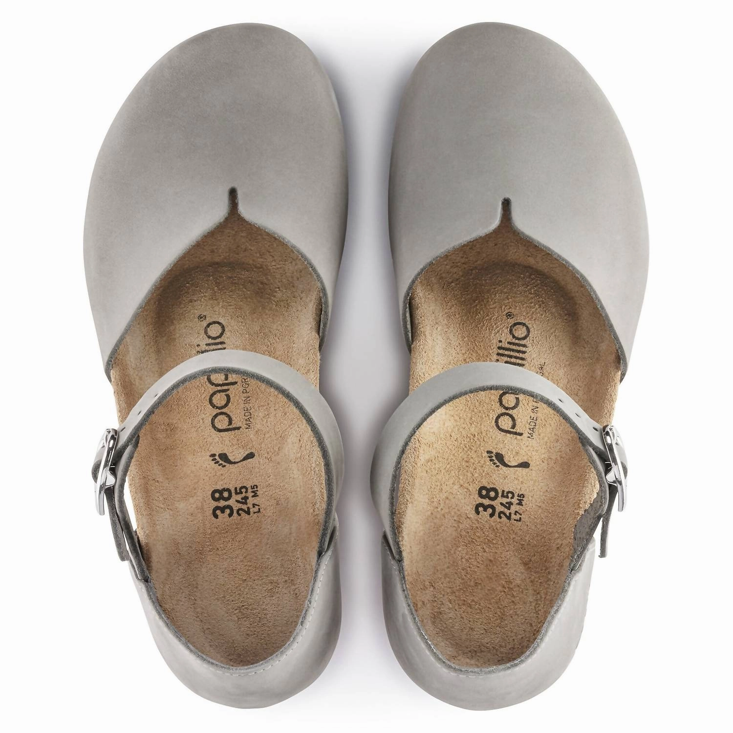 Women's Mary Ring-Buckle Sandal In Dove Grey