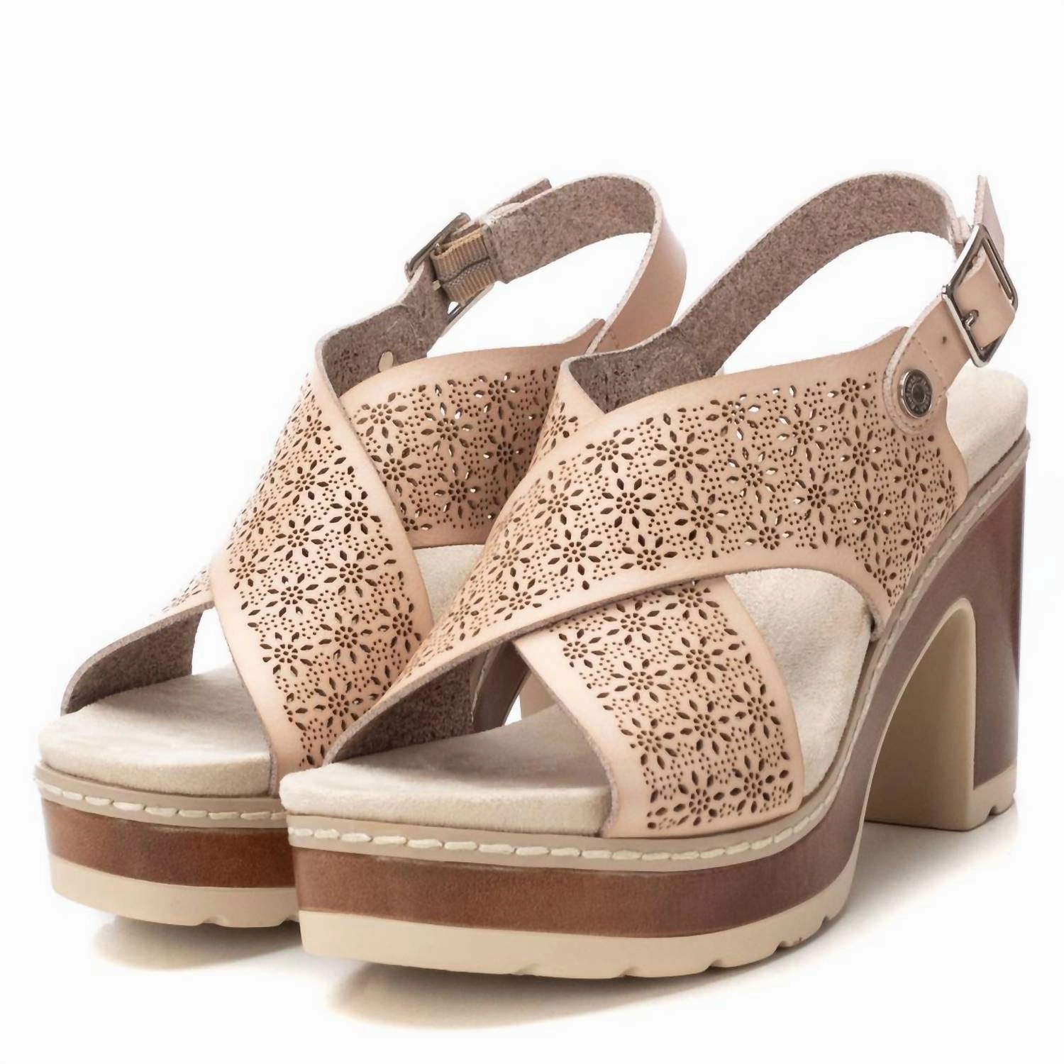 Women's Refresh Heeled Sandals In Beige