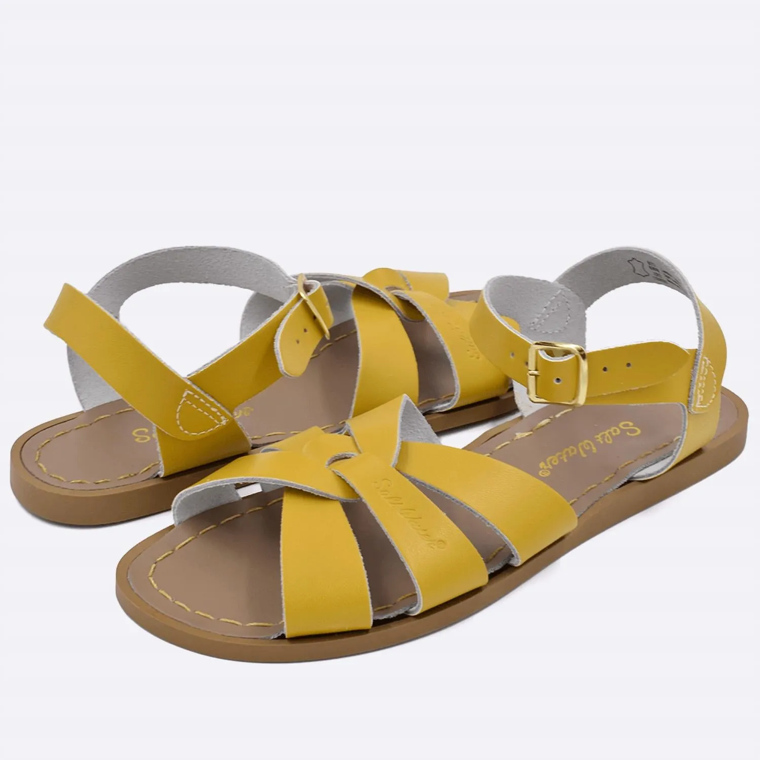 Women's Adult To Infant Original Flat Sandals In Mustard