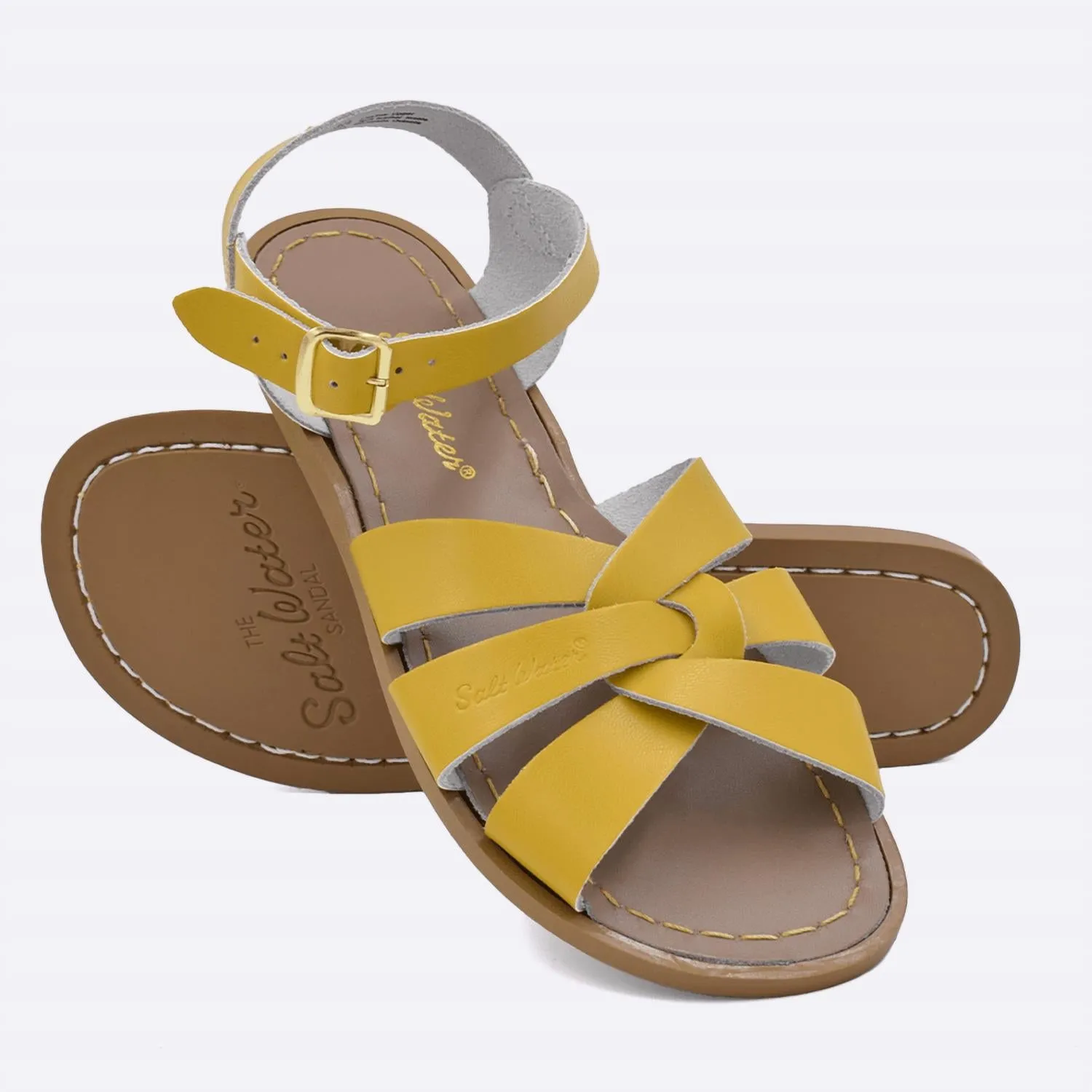 Women's Adult To Infant Original Flat Sandals In Mustard
