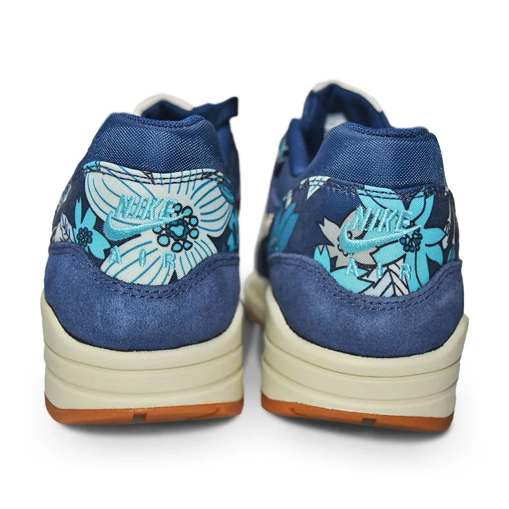 Womens Air Max 1 PRINT - 528898 401 -  MID NAVY/ SL-MID NAVY-TD MARINE