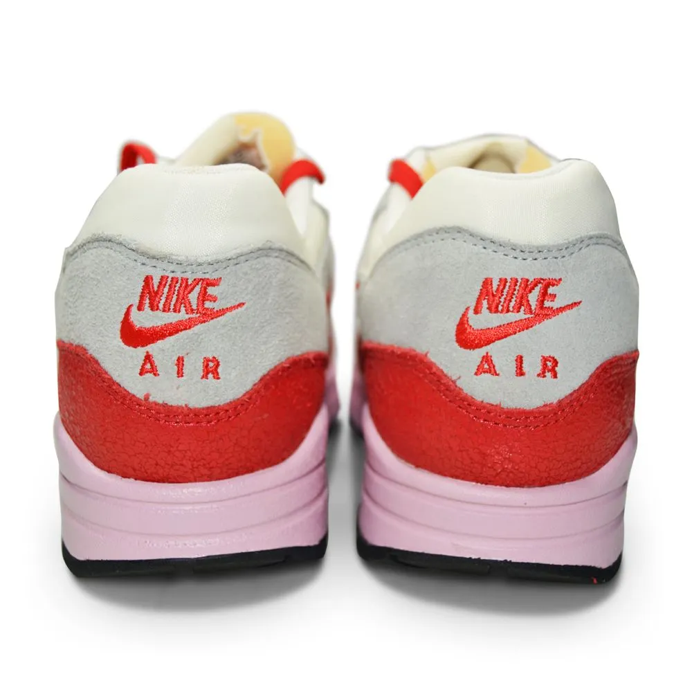 Womens Air Max 1 VNTG - 555284 103 -  Sail Hypr Rd Strt Gry Icd Crmn