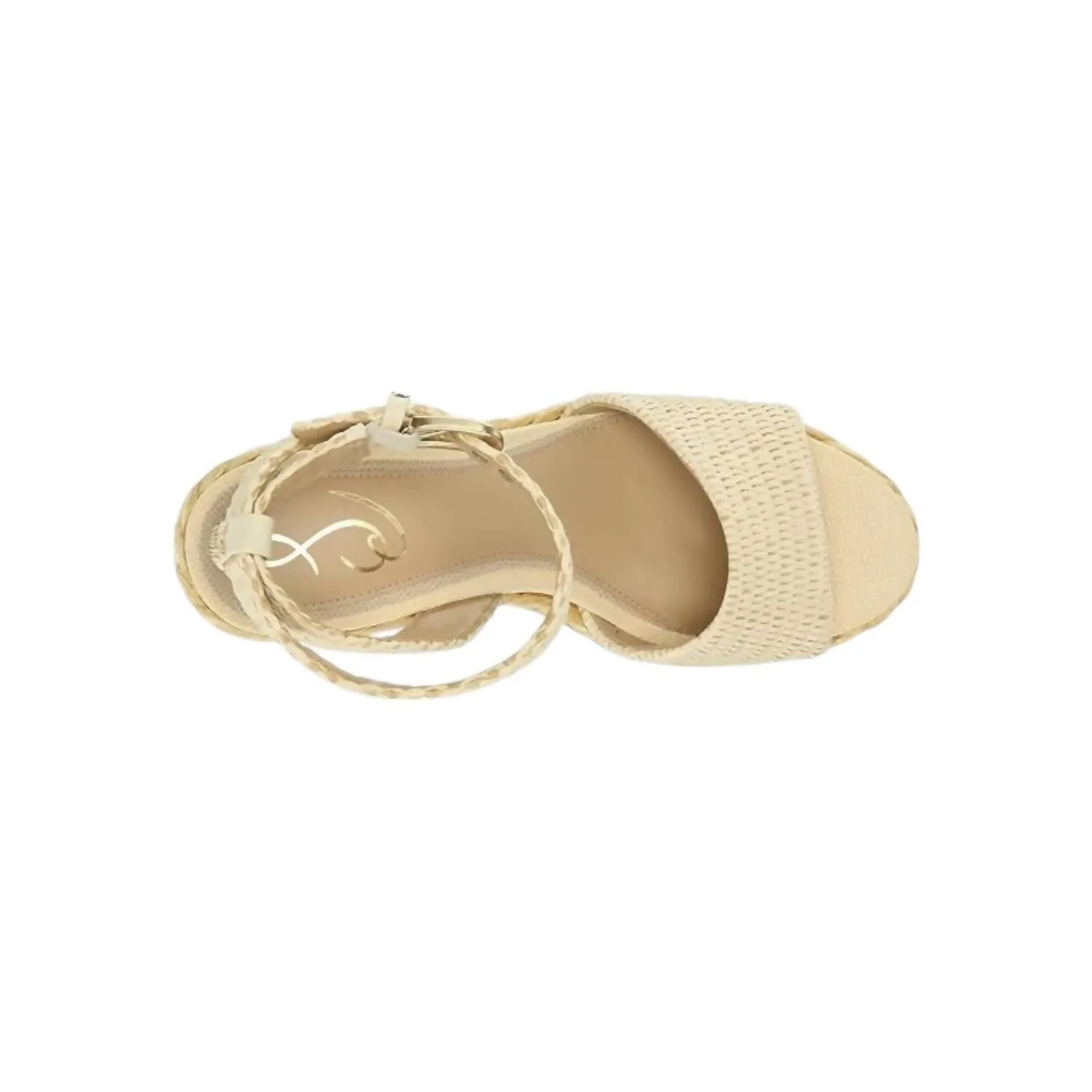 Women's April Platform Sandals In Linen Raffia