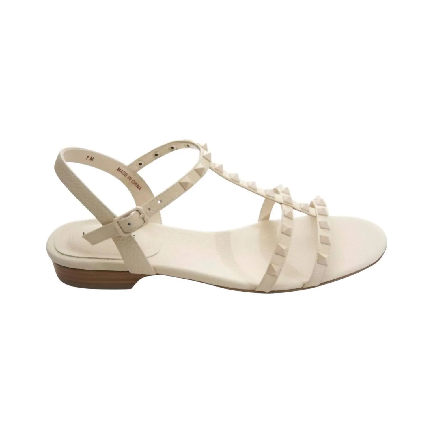 Women's Brunel Sandals In Cream Milled Calf
