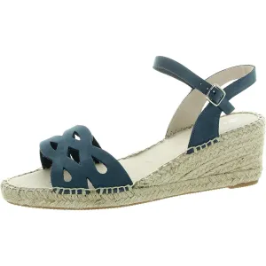 Womens Buckle Nubuck Espadrilles