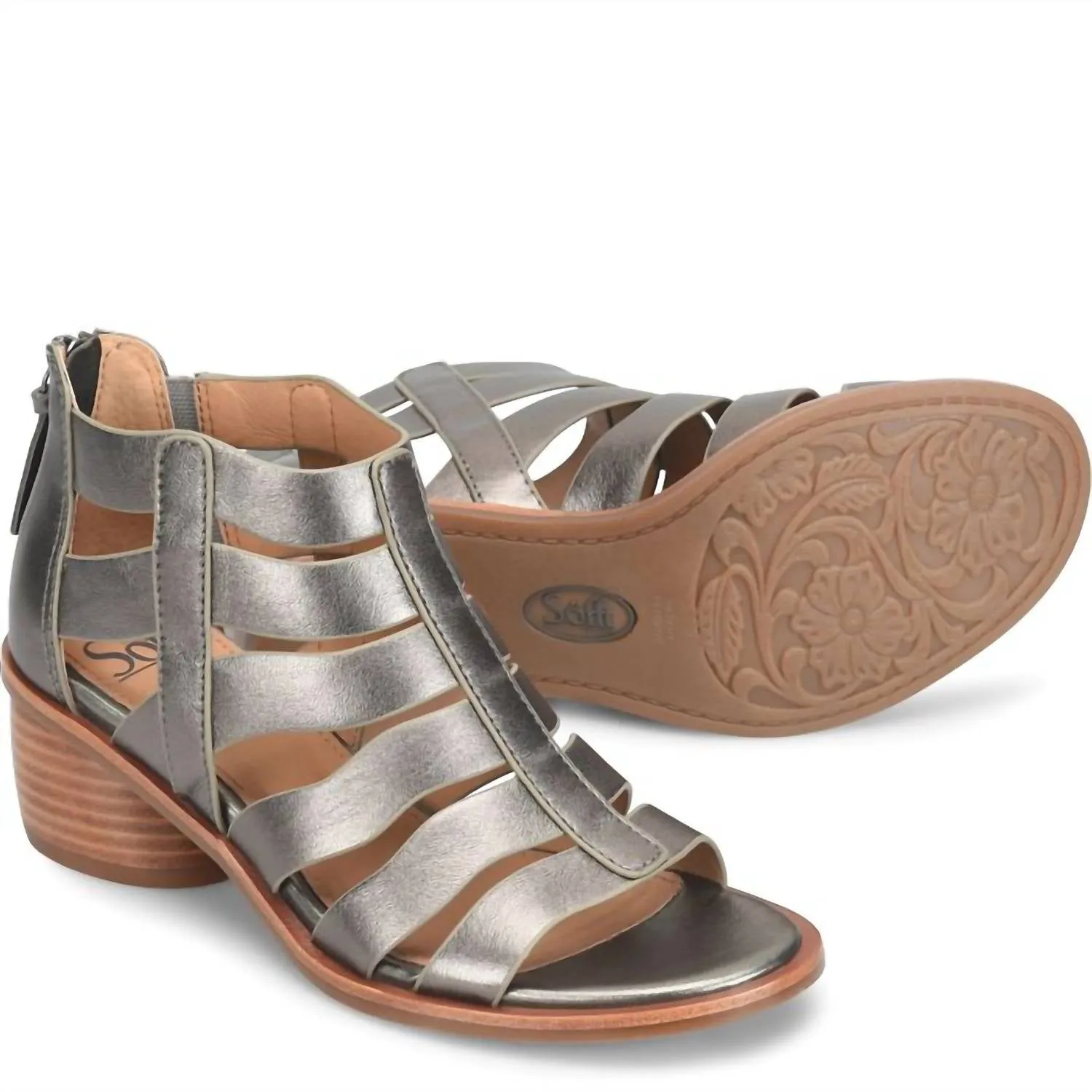 Women's Carmen Strappy Sandal In Pewter