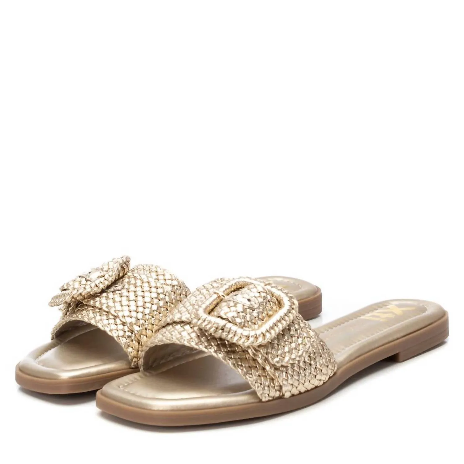 Women's Casual Flat Sandals In Gold