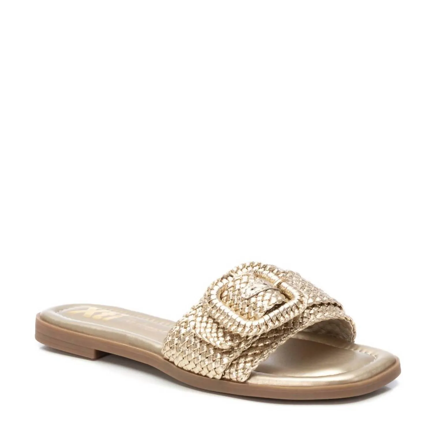 Women's Casual Flat Sandals In Gold