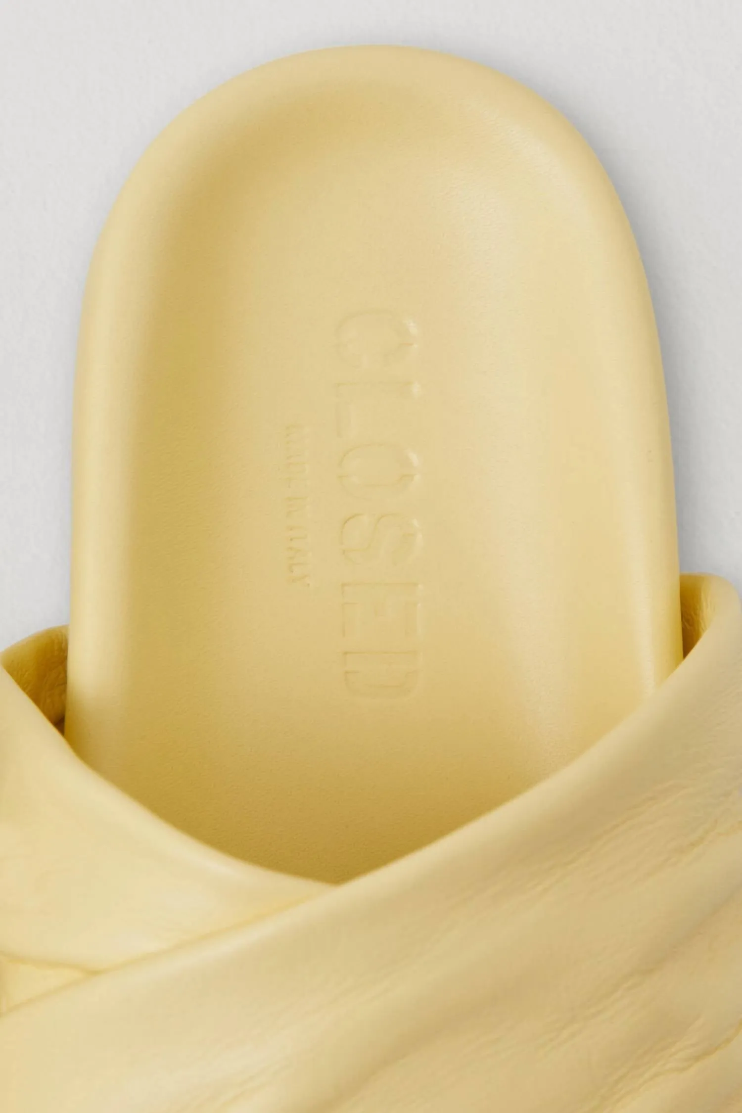 Women's Cross Italian Leather Sandals In Yellow Orchid