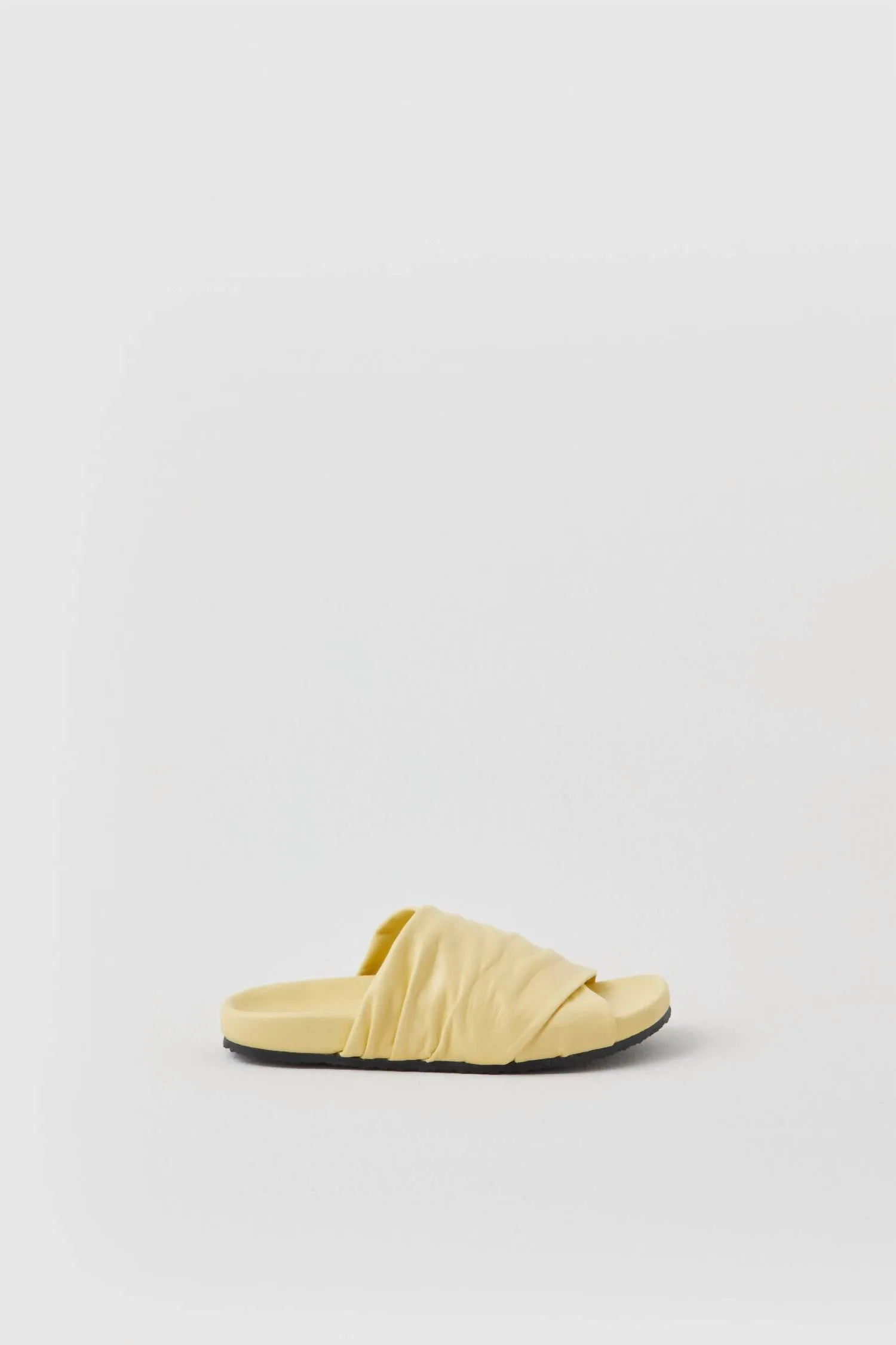 Women's Cross Italian Leather Sandals In Yellow Orchid