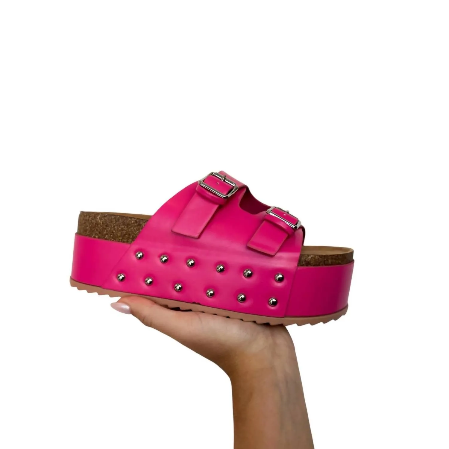 Women's Elevate Platform Sandals In Pink/silver