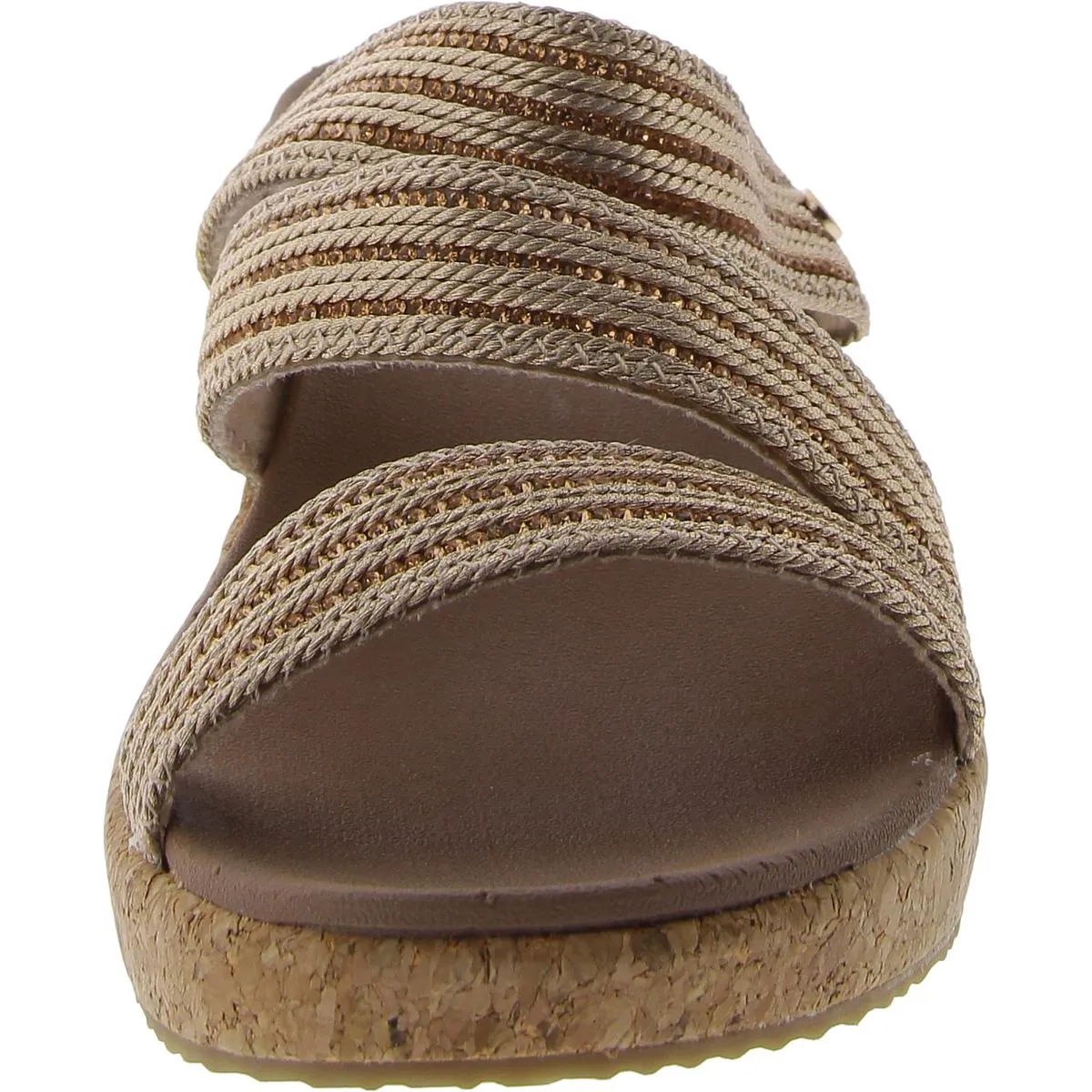 Womens Embellished Arch Support Wedge Sandals