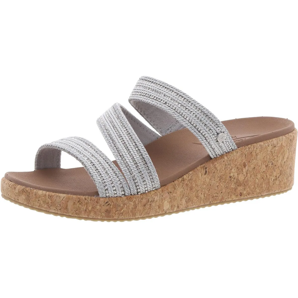 Womens Embellished Arch Support Wedge Sandals