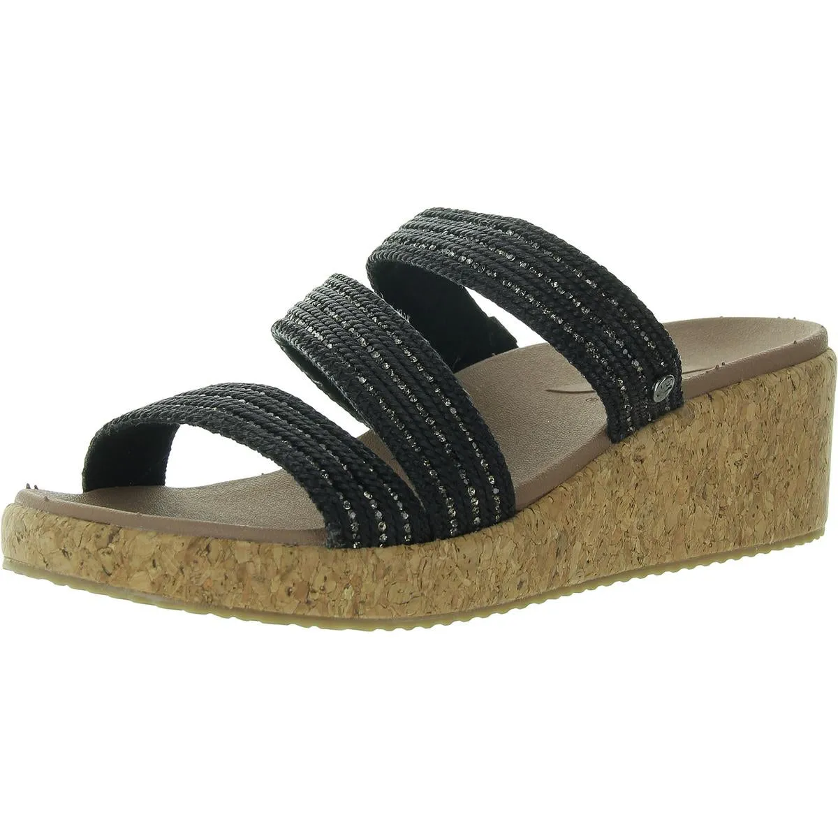 Womens Embellished Arch Support Wedge Sandals