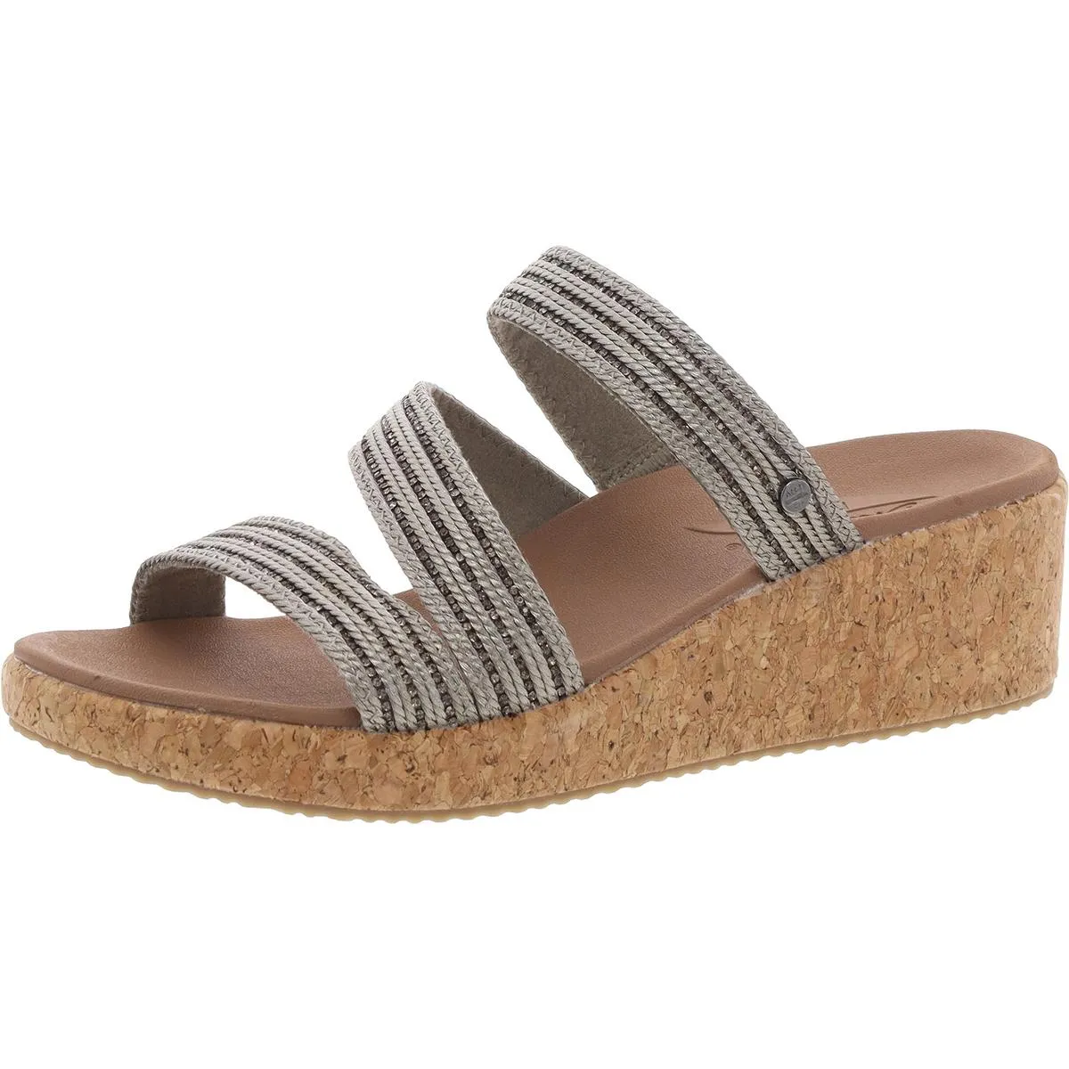 Womens Embellished Arch Support Wedge Sandals