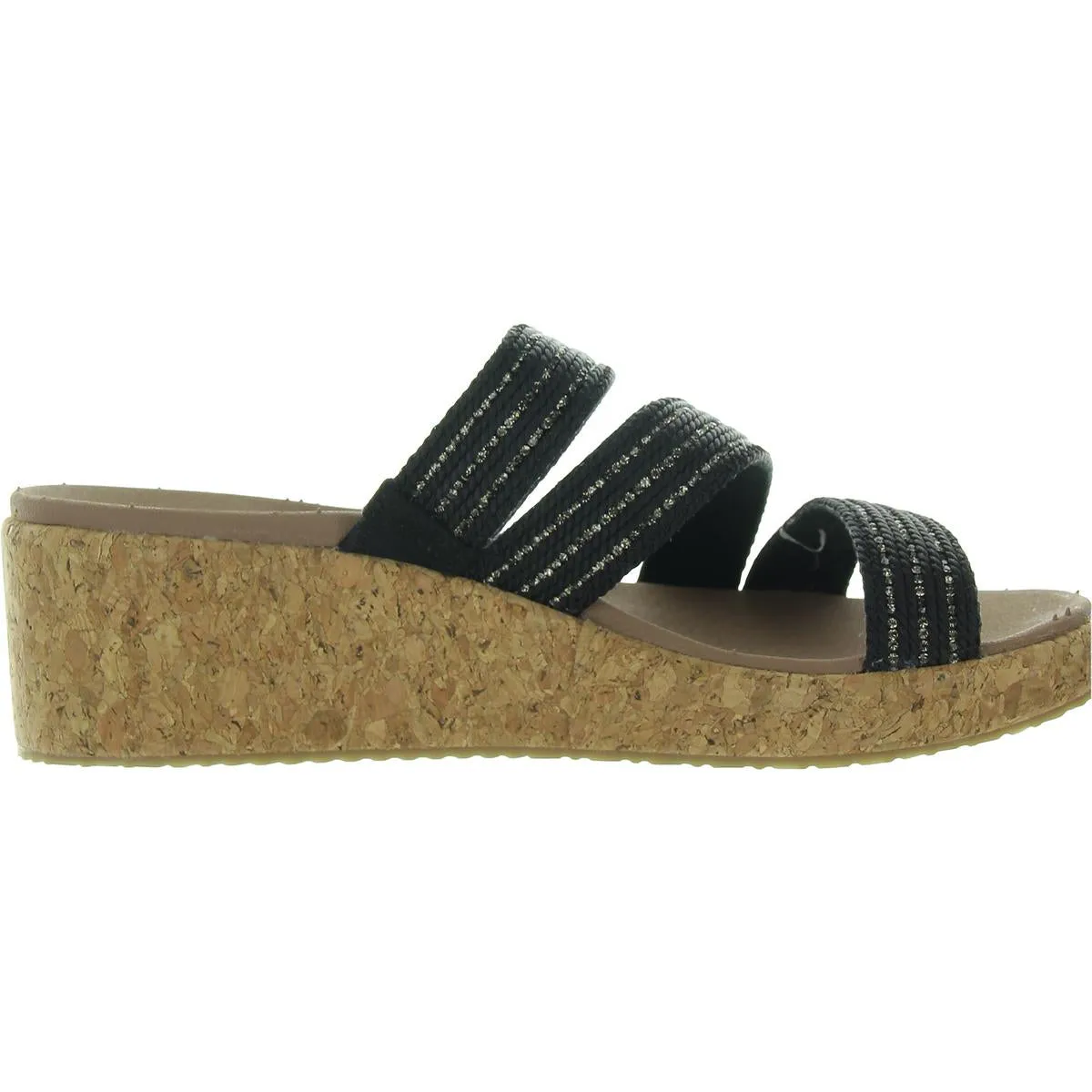 Womens Embellished Arch Support Wedge Sandals