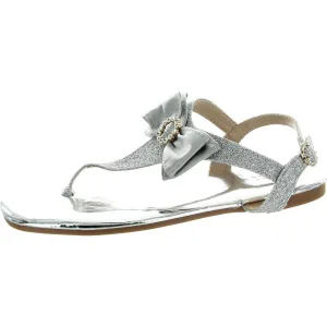 Womens Embellished Manmade Ankle Strap