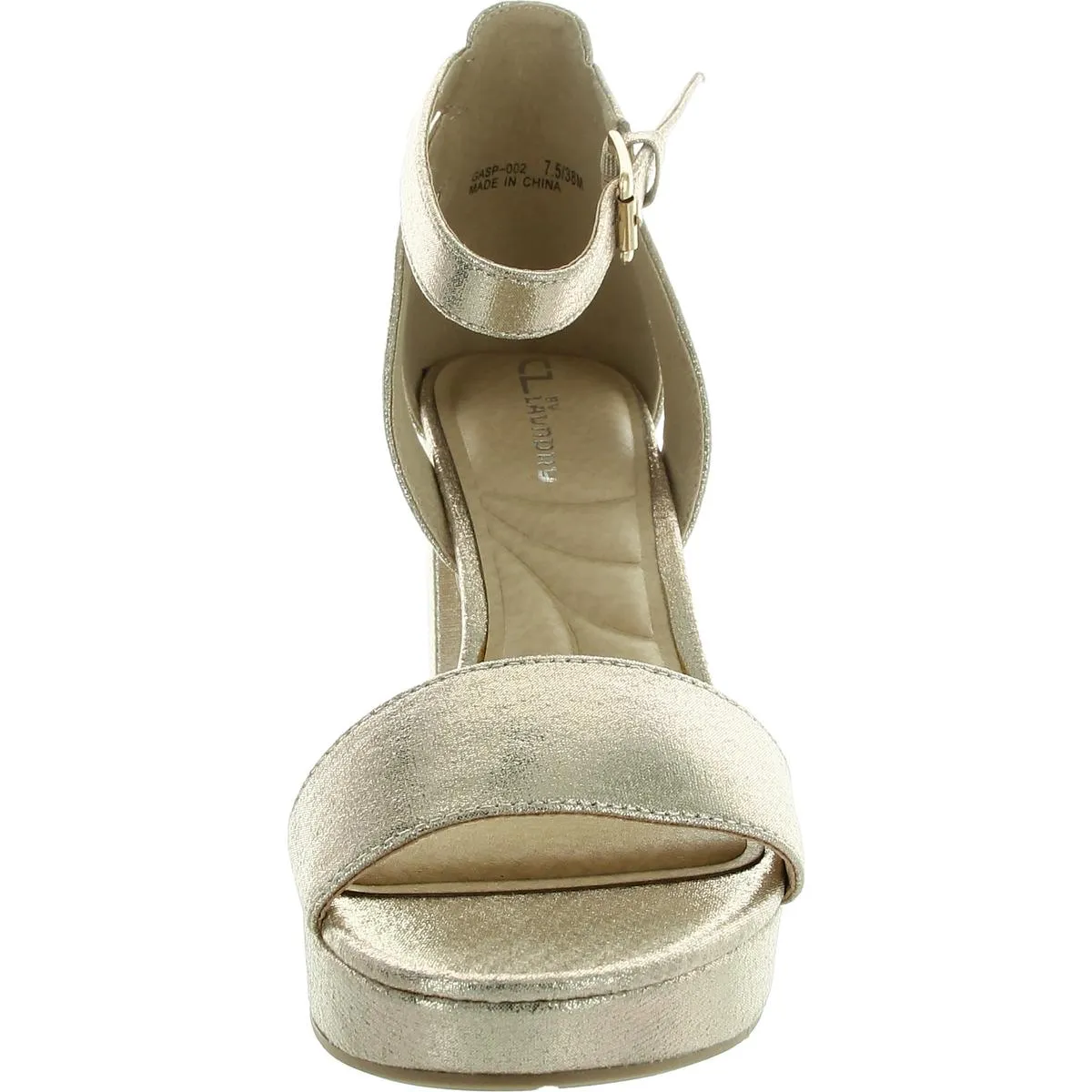 Womens Faux Suede Open Toe Block Heel