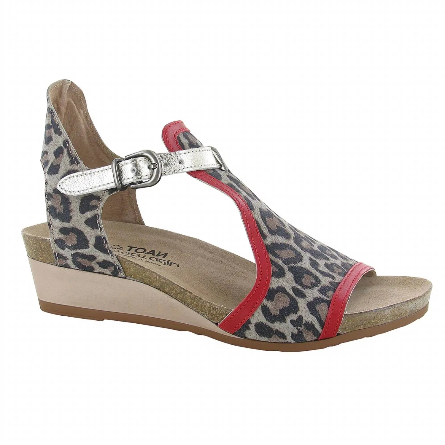 Women's Fiona Sandal In Cheetah/kiss Red/radiant Gold