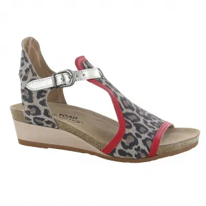 Women's Fiona Sandal In Cheetah/kiss Red/radiant Gold