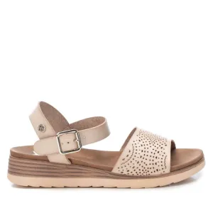 Women's Flat Sandals In Beige