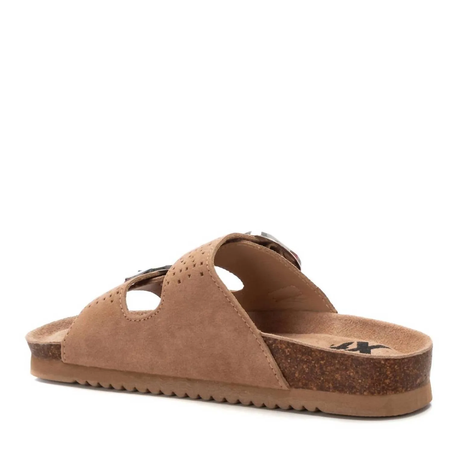 Women's Flat Sandals In Camel