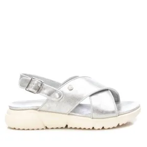 Women's Flat Sandals In Silver