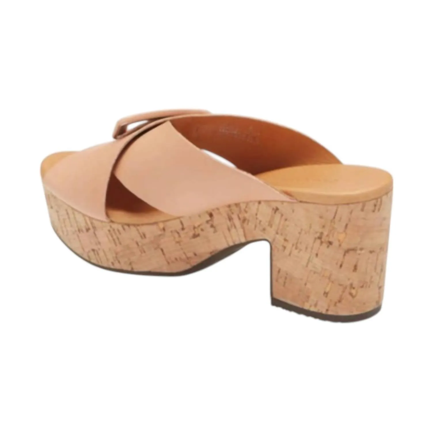 Women's Galaxy Platform Sandal In Nude Leather