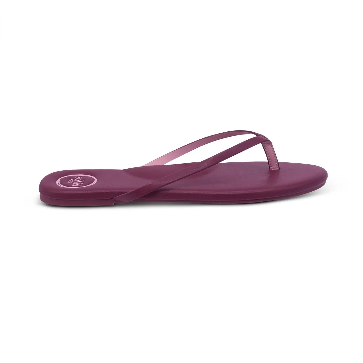 Women's Indie Sandals In Claret With Pink