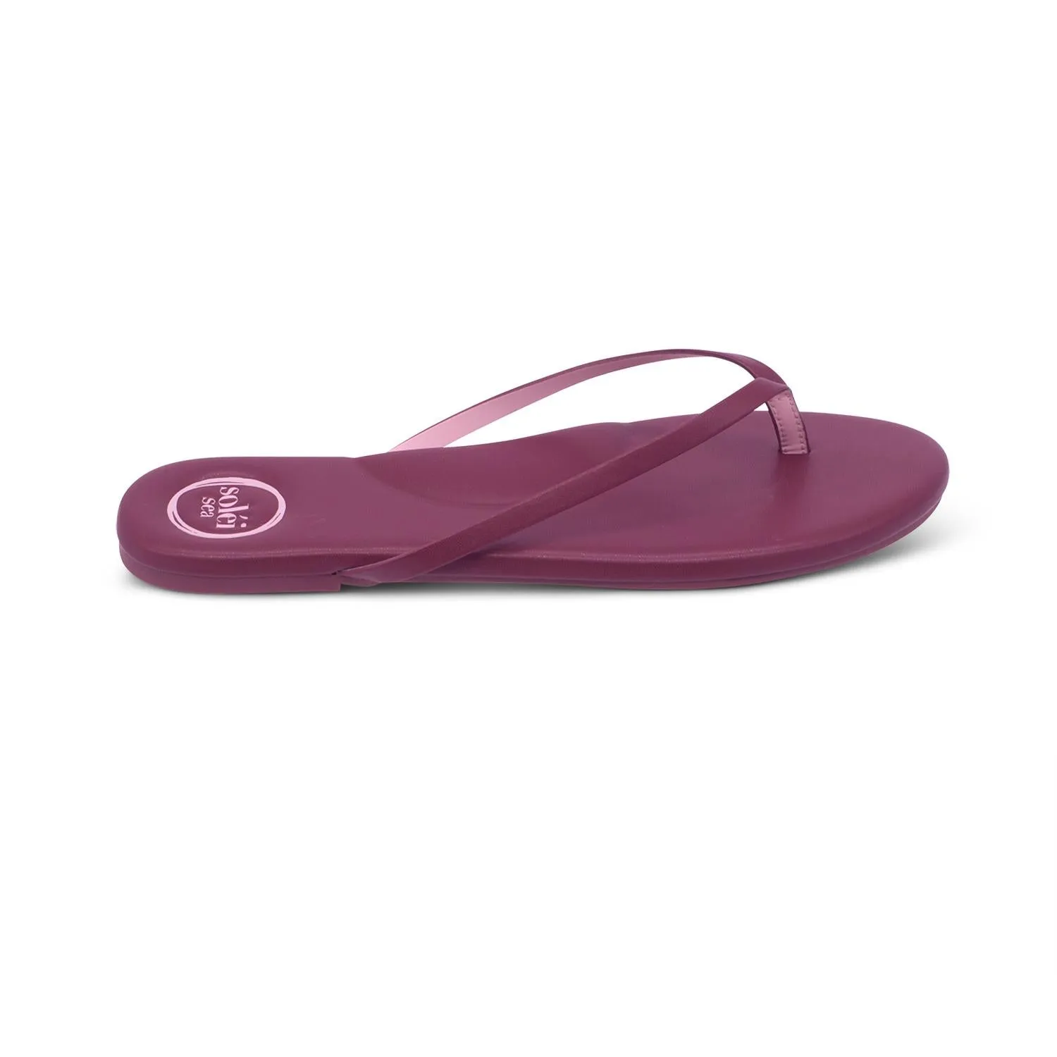 Women's Indie Sandals In Claret With Pink