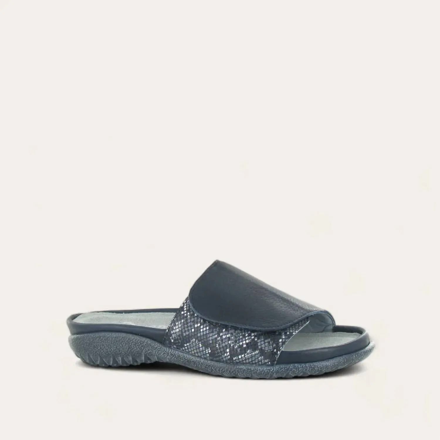 Women's Ipo Sandals - Medium In Ink/navy Python