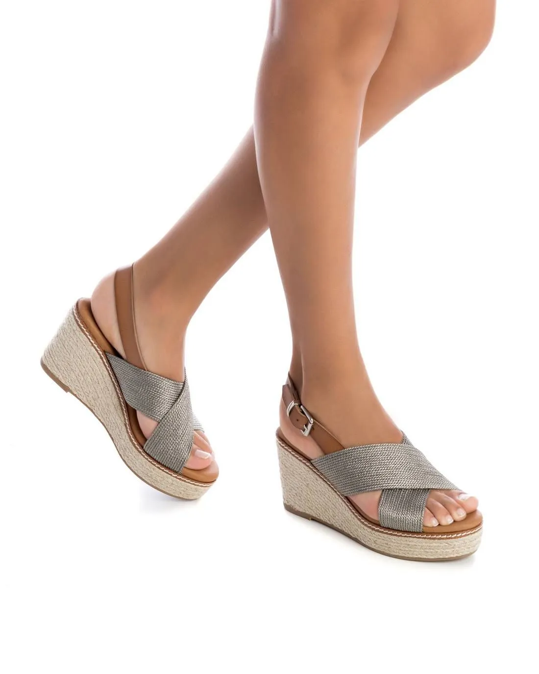 Women's Jute Wedge Sandals By XTI