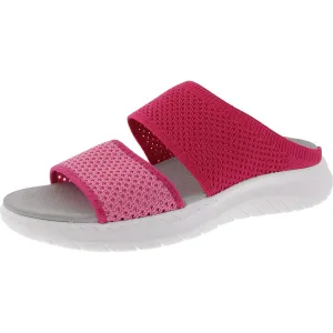 Womens Laceless Knit Slide Sandals