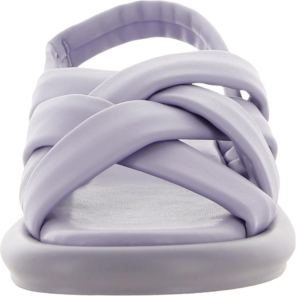 Womens Leather Strappy Slingback Sandals