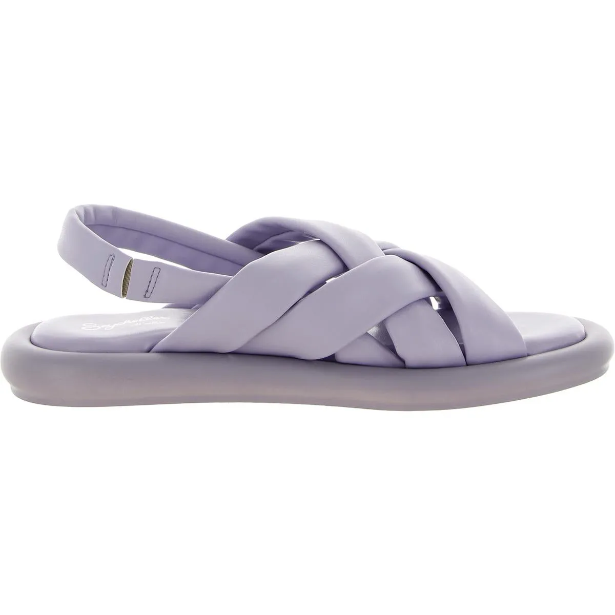 Womens Leather Strappy Slingback Sandals