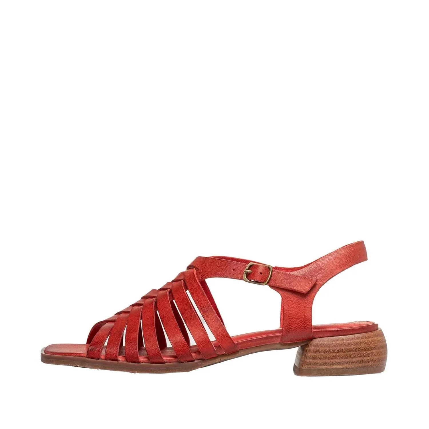 Women's Leni Sandal In Red Leather