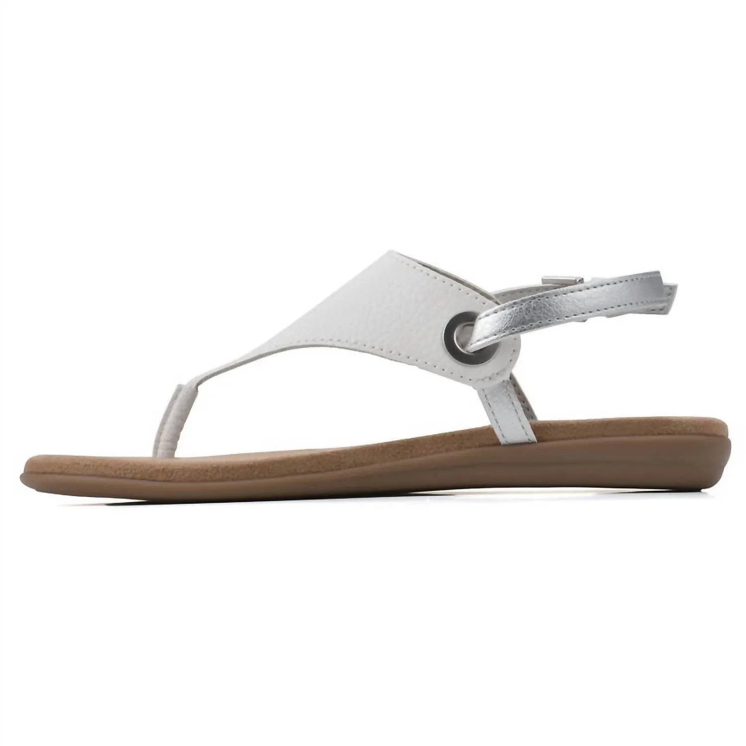 Women's London Thong Sandals In White