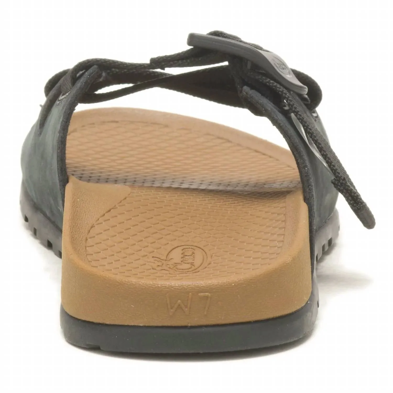 Women's Lowdown Leather Slide Sandal In Black