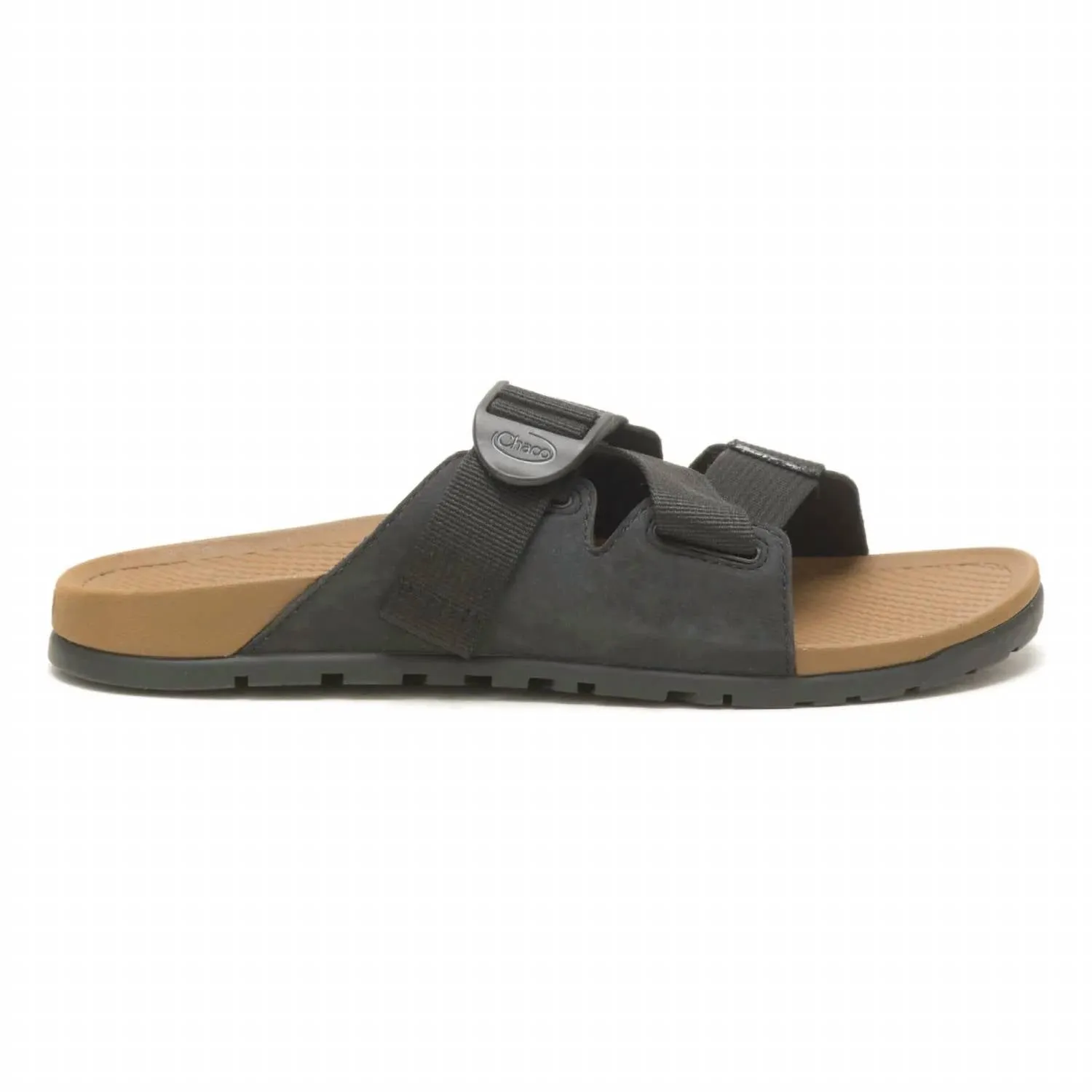 Women's Lowdown Leather Slide Sandal In Black