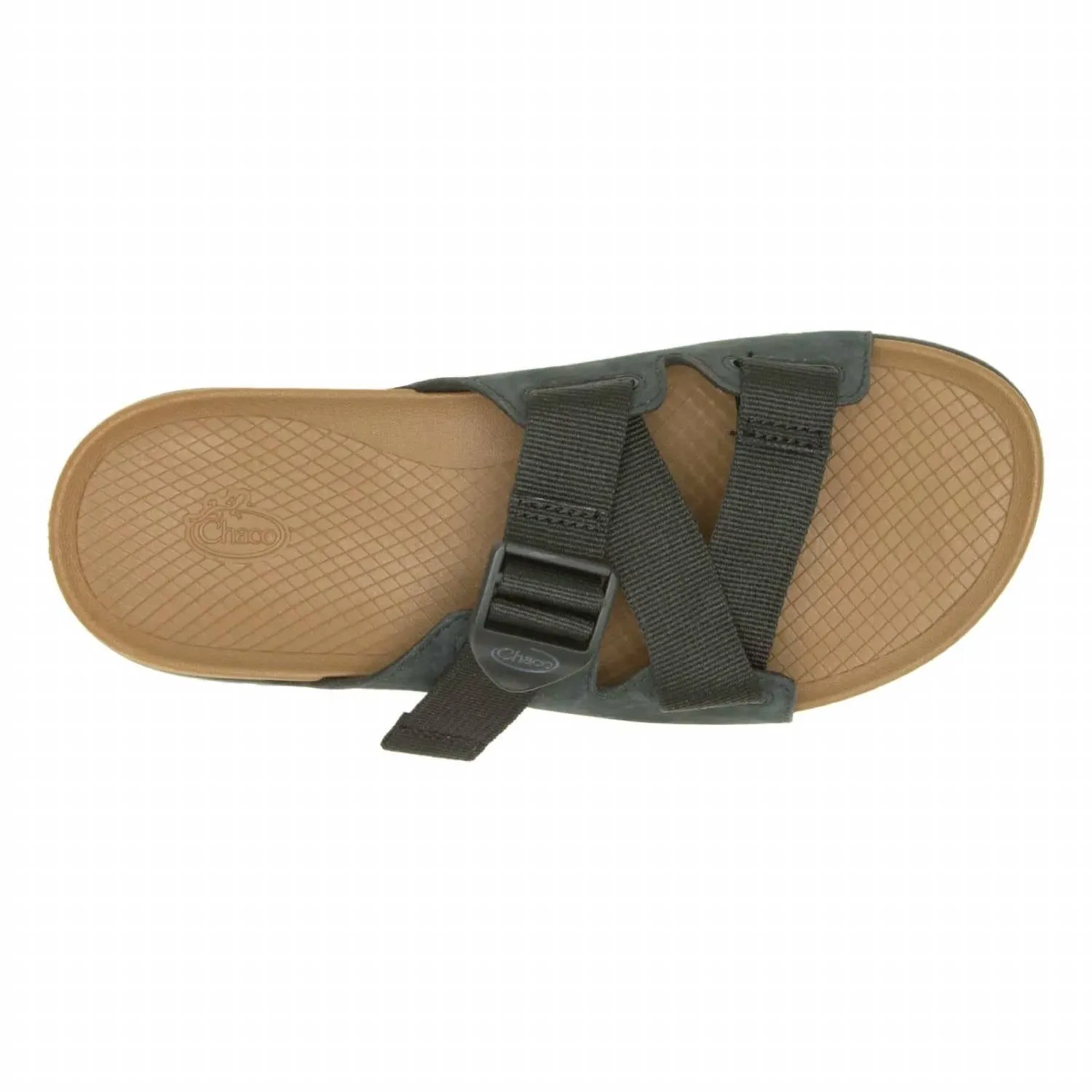 Women's Lowdown Leather Slide Sandal In Black
