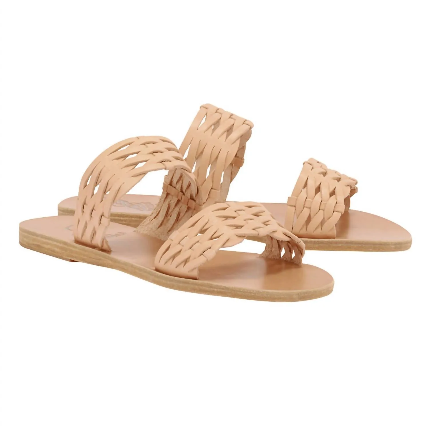 Women's Melia Woven Vachetta Sandals In Natural