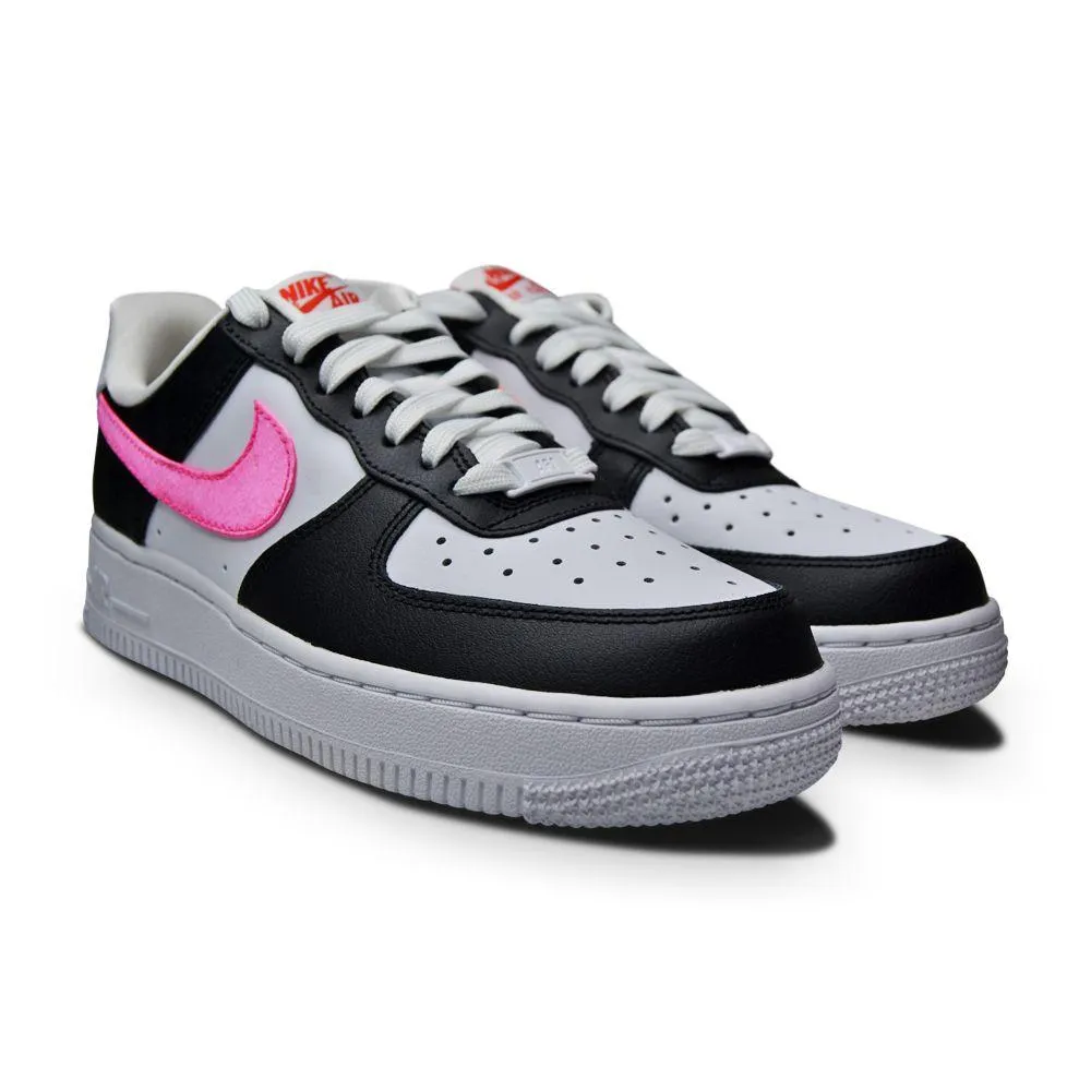 Womens Nike Air Force 1 '07 "Satin Swoosh" - DC4463 100 - White Pink Glow Starfish