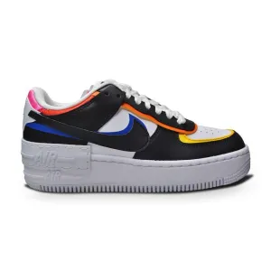 Womens Nike Air Force 1 Shadow - DC4462 100 - White Black Pink Glow