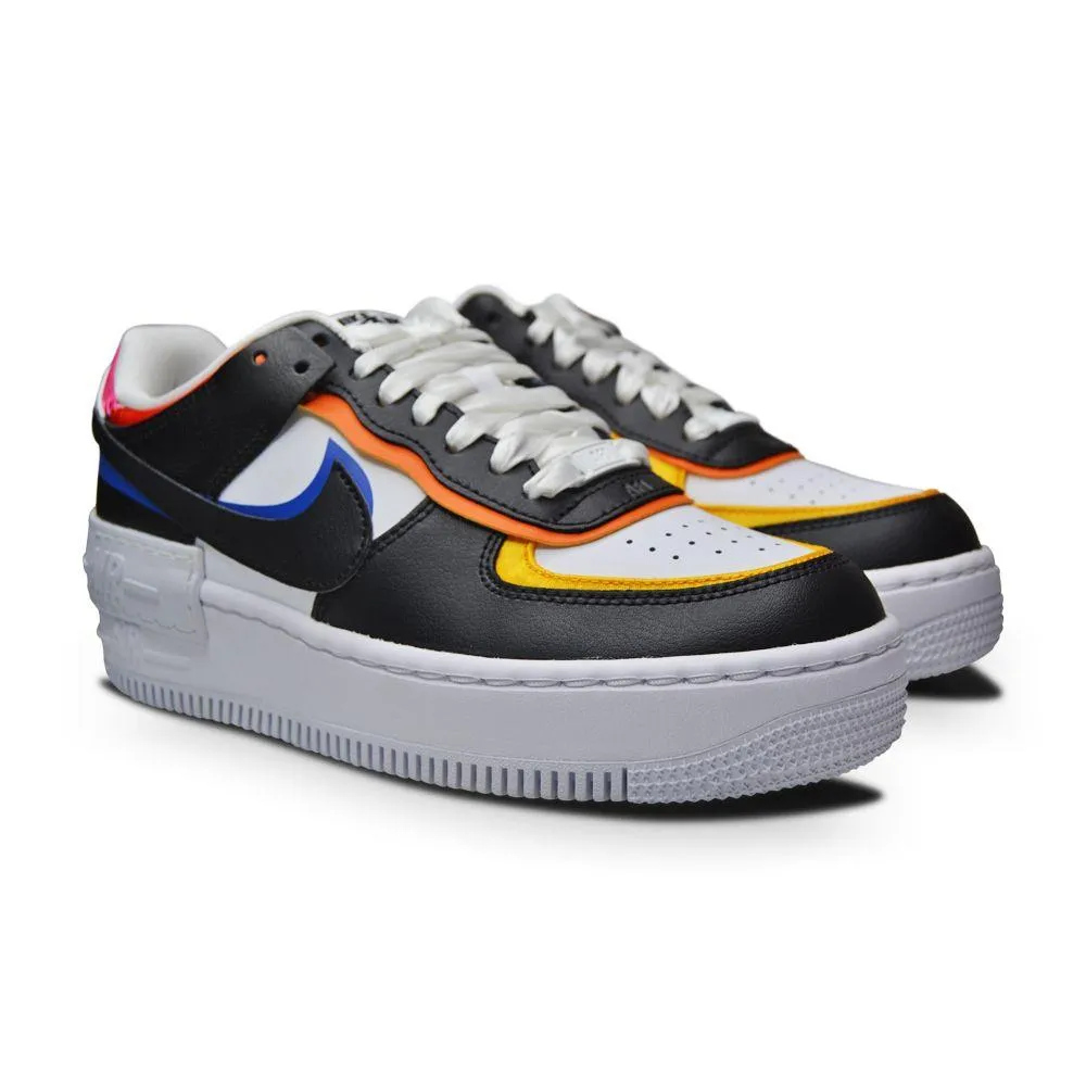 Womens Nike Air Force 1 Shadow - DC4462 100 - White Black Pink Glow