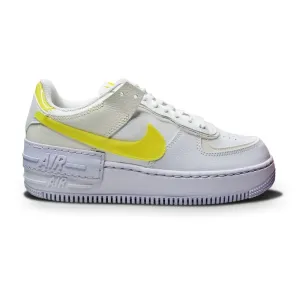 Womens Nike Air Force 1 Shadow - DM3034 100- Summit White Opti Yellow