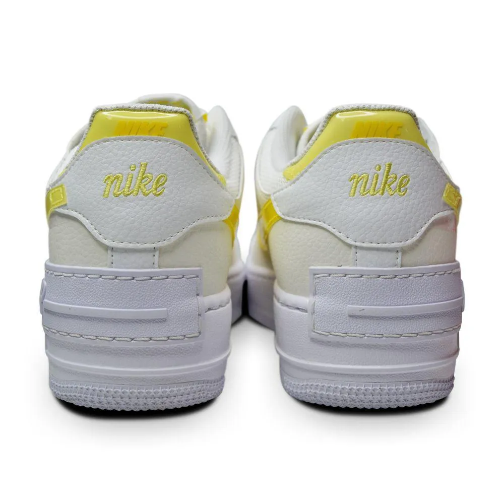 Womens Nike Air Force 1 Shadow - DM3034 100- Summit White Opti Yellow