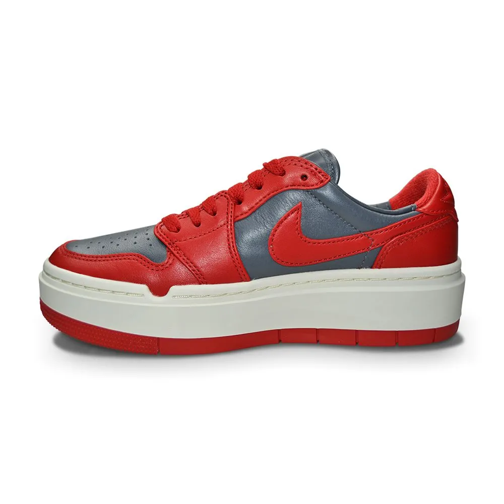 Women's Nike Air Jordan 1 Elevate Low - DH7004 006 - Dark Grey Varsity Red Sail