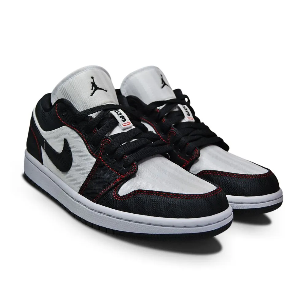 Womens Nike Air Jordan 1 Low SE UTL - DD9337 106 - White Black Gym Red