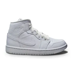 Womens Nike Air Jordan 1 Mid - BQ6472 110 - White White